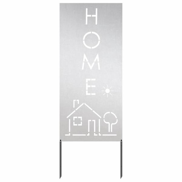 Garten dekoratives Panel Silber 50 x 140 cm Edelstahl