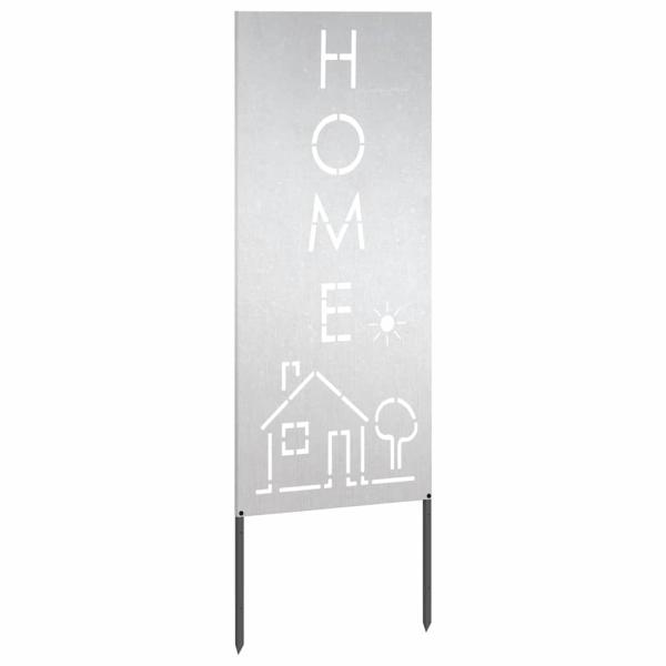 Garten dekoratives Panel Silber 50 x 140 cm Edelstahl