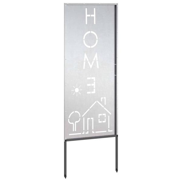 Garten dekoratives Panel Silber 50 x 140 cm Edelstahl