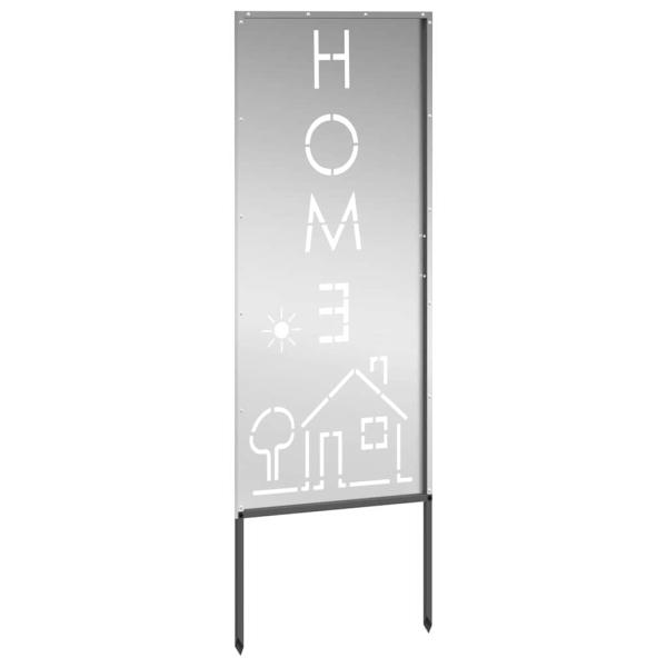 Garten dekoratives Panel Silber 50 x 140 cm