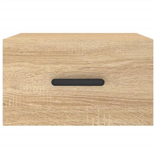 Wand-Nachttische 2 Stk. Sonoma-Eiche 35x35x20 cm