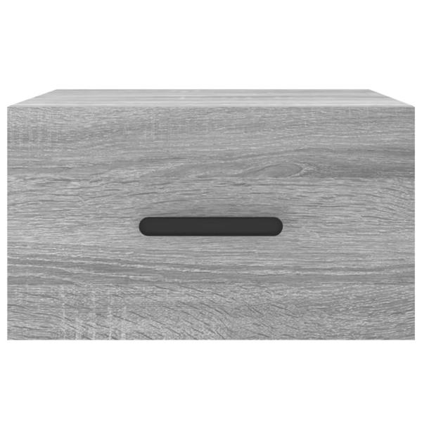 Wand-Nachttisch Grau Sonoma 35x35x20 cm