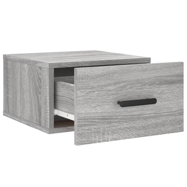 Wand-Nachttisch Grau Sonoma 35x35x20 cm