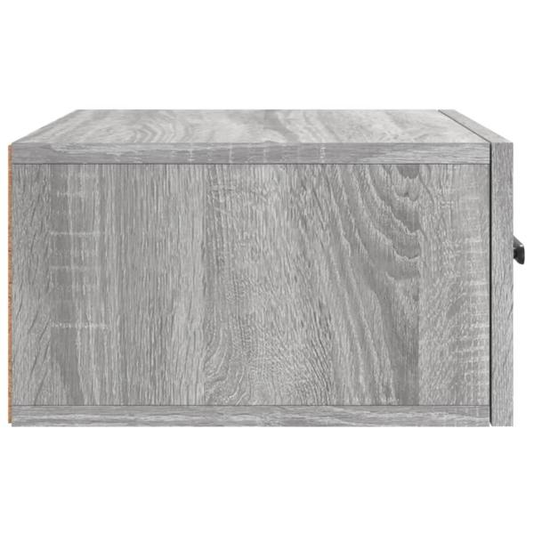 Wand-Nachttisch Grau Sonoma 35x35x20 cm