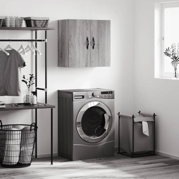 ARDEBO.de - Wandschrank Grau Sonoma 60x31x60 cm Holzwerkstoff