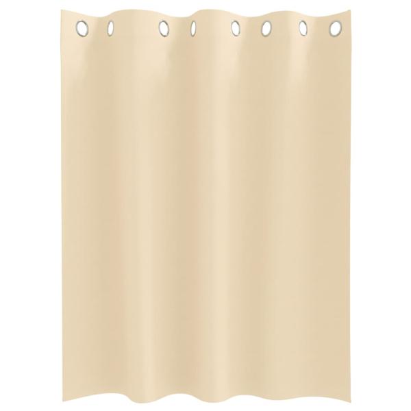 Vorhänge mit Vorhängen 2 pcs Creme 140 x 140 cm Polyester