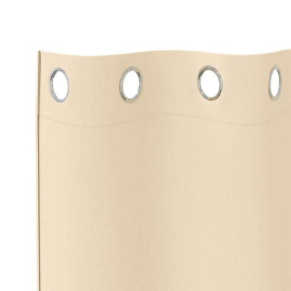 Verdunkelungs-Vorhänge mit Ringen 2 pcs Creme 225 x 140 cm