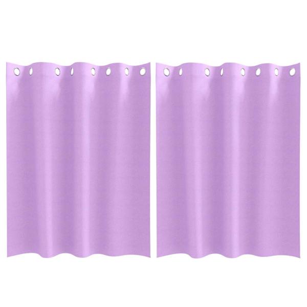 Vorhänge mit Vorhängen 2 pcs Lila 140 x 140 cm Polyester