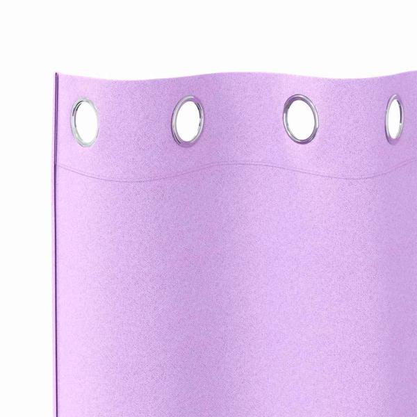 Vorhänge mit Vorhängen 2 pcs Lila 140 x 140 cm Polyester