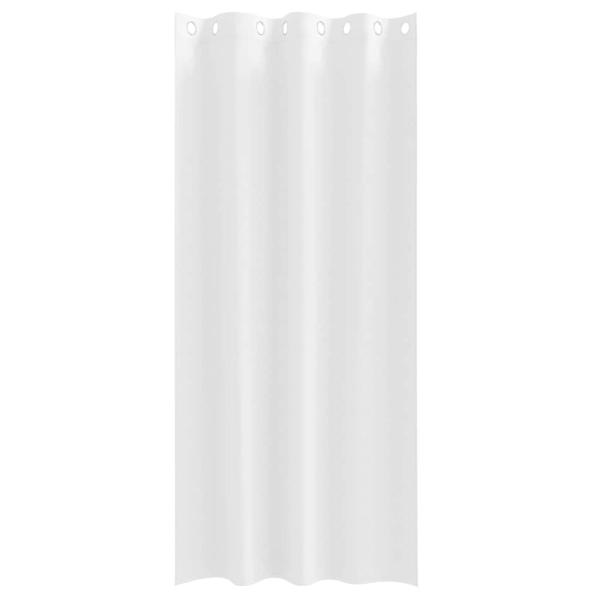 Vorhänge mit Vorhängen 2 pcs Reinweiß 225 x 140 cm Polyester