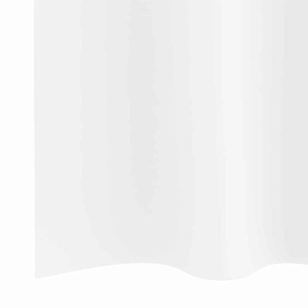 Vorhänge mit Vorhängen 2 pcs Reinweiß 225 x 140 cm Polyester