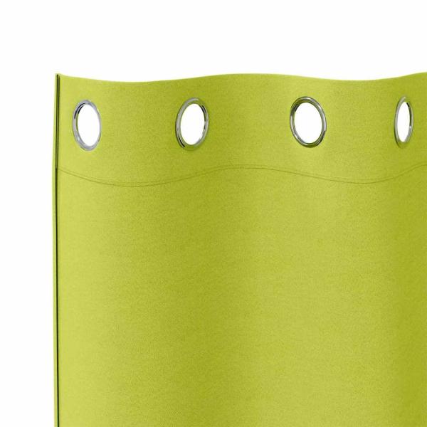 Vorhänge mit Vorhängen 2 pcs Apfelgrün 175 x 140 cm Polyester