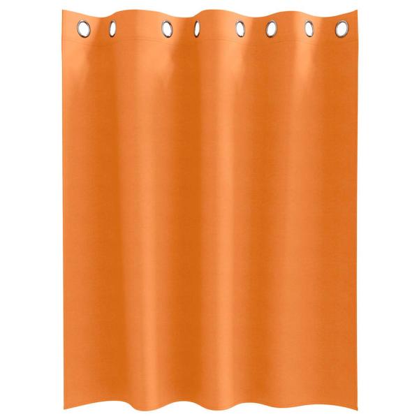 Vorhänge 2 pcs Leuchtendes Orange 140 x 140 cm Polyester