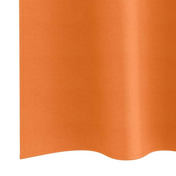 Vorhänge 2 pcs Leuchtendes Orange 175 x 140 cm Polyester