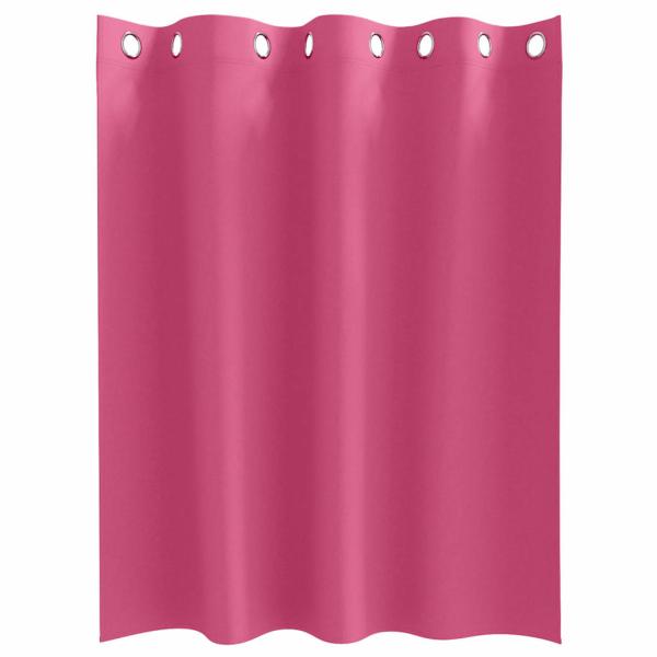Vorhänge 2 pcs Leuchtendes Pink 140 x 140 cm Polyester