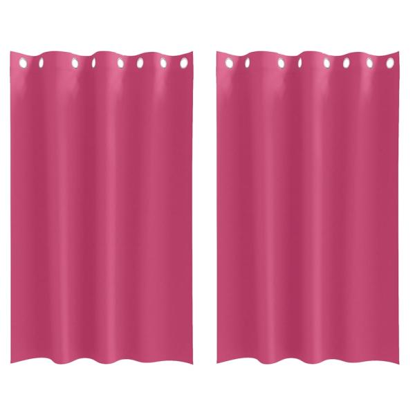 Vorhänge 2 pcs Leuchtendes Pink 175 x 140 cm Polyester