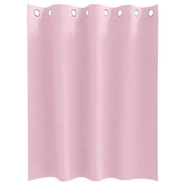 Vorhänge mit Vorhängen 2 pcs Baby Pink 140 x 140 cm Polyester