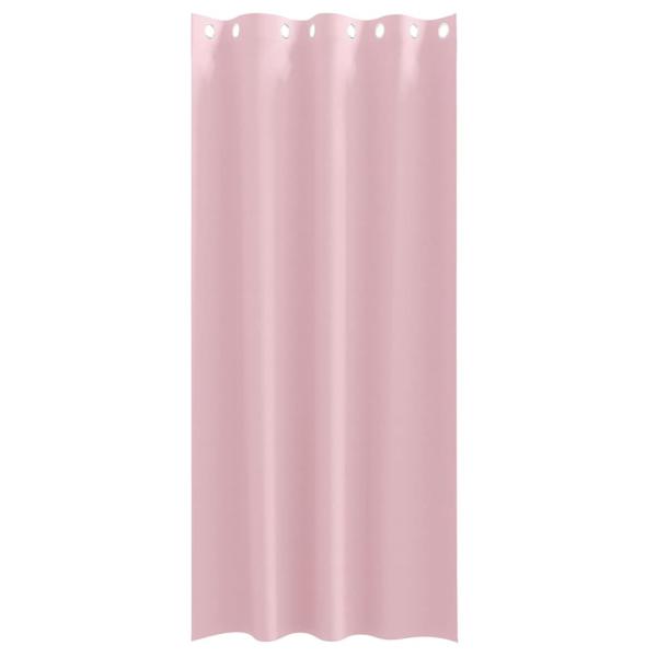 Vorhänge mit Vorhängen 2 pcs Baby Pink 245 x 140 cm Polyester