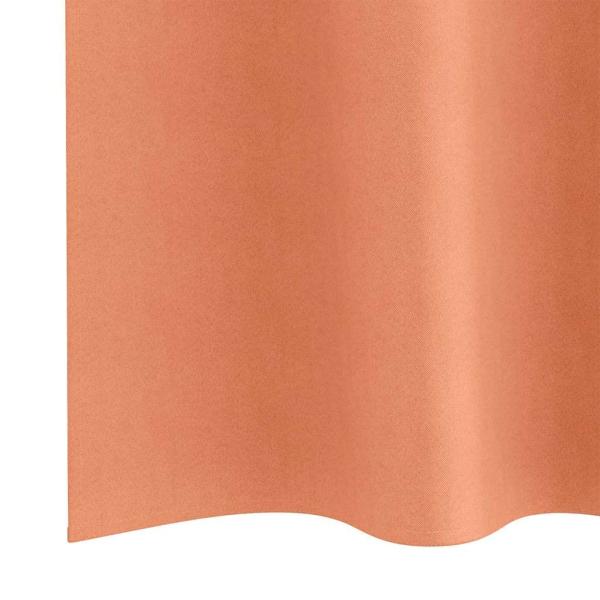 Verdunkelungs-Vorhänge mit Ringen 2 Stk. Terrakotta Polyester