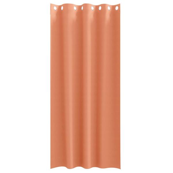 Vorhänge mit Vorhängen 2 pcs Terrakotta 260 x 140 cm Polyester