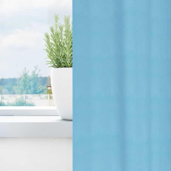 Vorhänge mit Vorhängen 2 pcs Hellblau 225 x 140 cm Polyester