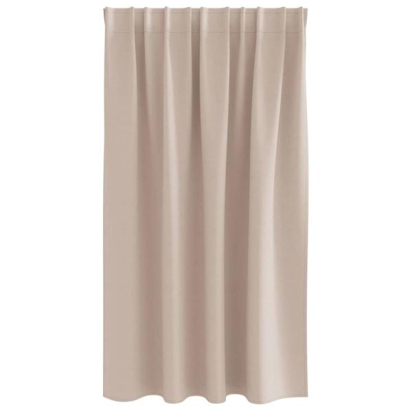 Verdunkelungs-Vorhänge mit Ringen 2 pcs Taupe 140 x 140 cm