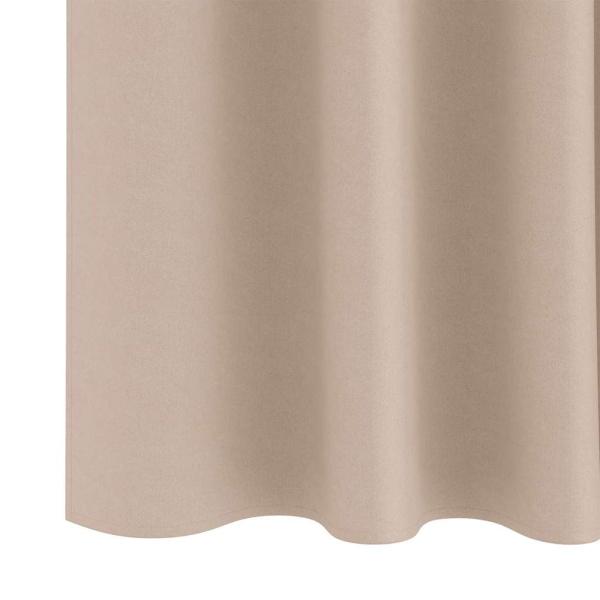 Vorhänge mit Vorhängen 2 pcs Taupe 260 x 140 cm Polyester