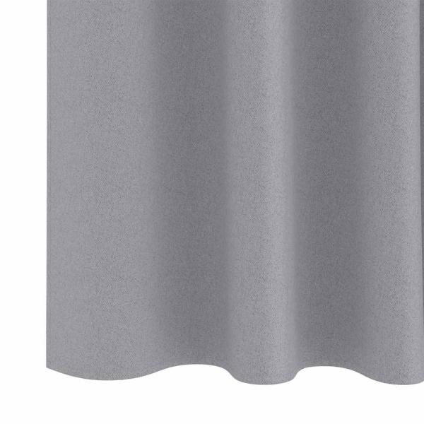 Vorhänge mit Vorhängen 2 pcs Hellgrau 260 x 140 cm Polyester