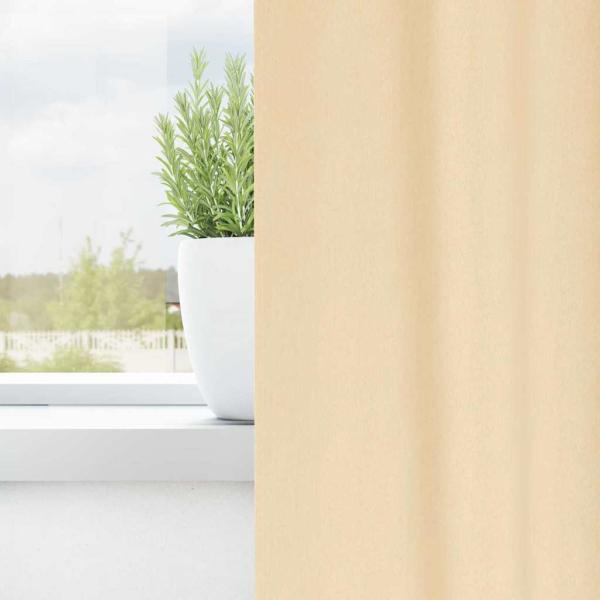 Vorhänge mit Vorhängen 2 pcs Creme 140 x 140 cm Polyester