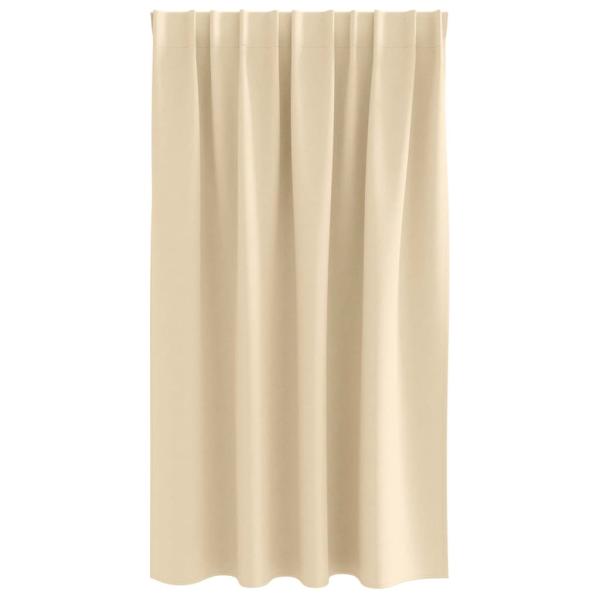 Vorhänge mit Vorhängen 2 pcs Creme 140 x 140 cm Polyester