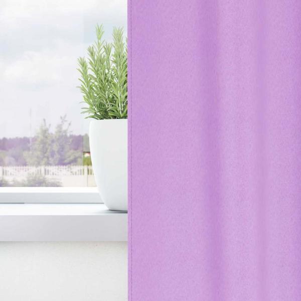 Vorhänge mit Vorhängen 2 pcs Lila 245 x 140 cm Polyester