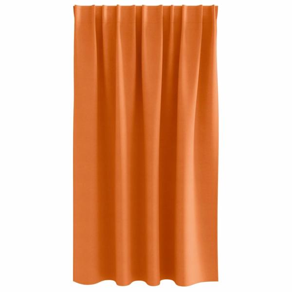 Vorhänge 2 pcs Leuchtendes Orange 140 x 140 cm Polyester