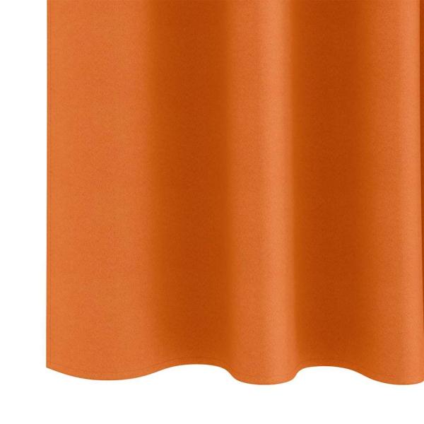 Verdunkelungs-Vorhänge mit Ringen 2 Stk. Helles Orange