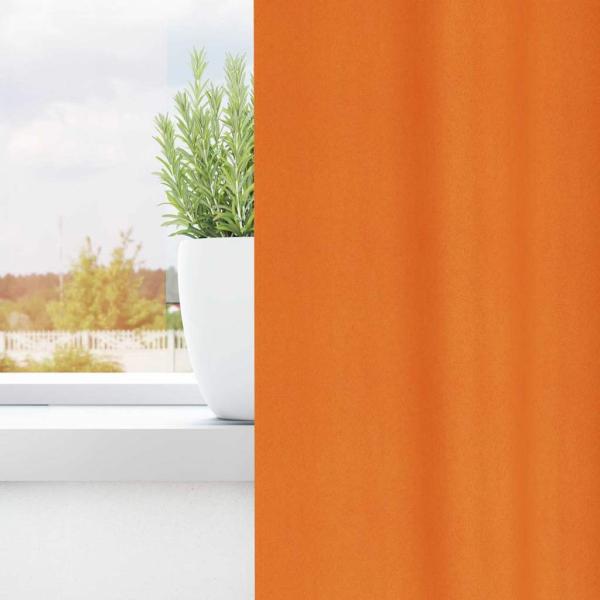 Vorhänge 2 pcs Leuchtendes Orange 245 x 140 cm Polyester