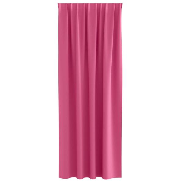 Verdunkelungs-Vorhänge mit Ringen 2 pcs Helles Pink