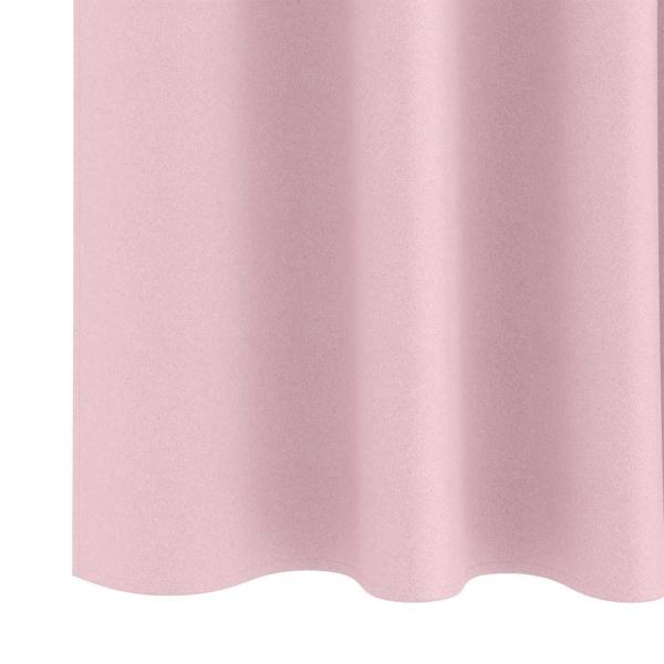 Vorhänge mit Vorhängen 2 pcs Baby Pink 245 x 140 cm Polyester
