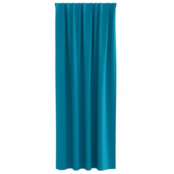 Vorhänge mit Vorhängen 2 pcs Türkis 245 x 140 cm Polyester