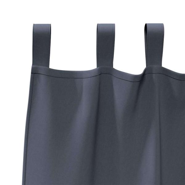 Vorhänge mit Vorhängen 2 pcs Anthrazit 260 x 140 cm Polyester