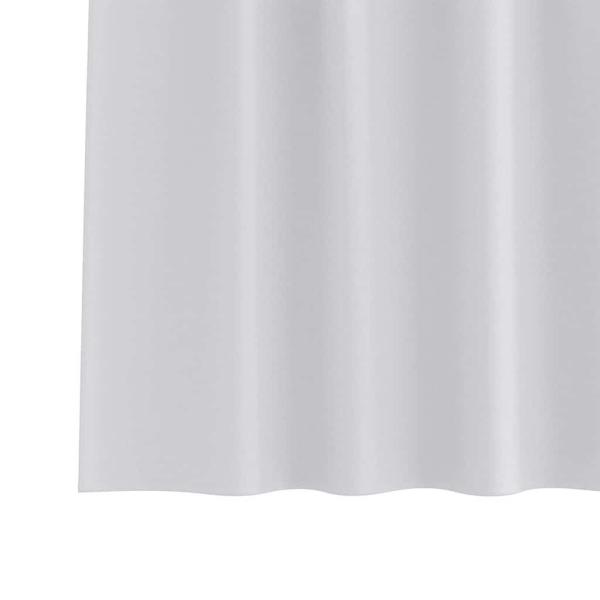 Verdunkelungs-Vorhänge mit Ringen 2 Stk. Helles Grau Polyester