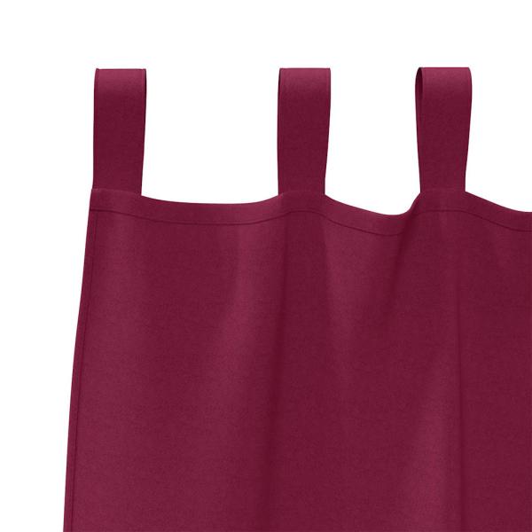 Verdunkelungs-Vorhänge mit Ringen 2 pcs Weinrot 260 x 140 cm