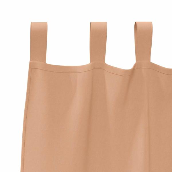 Vorhänge mit Vorhängen 2 pcs Hellbraun 260 x 140 cm Polyester