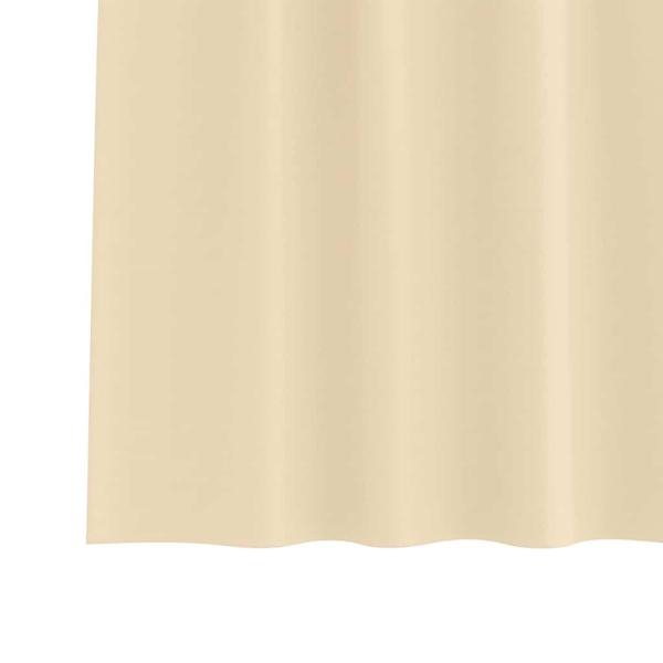 Vorhänge mit Vorhängen 2 pcs Creme 260 x 140 cm Polyester