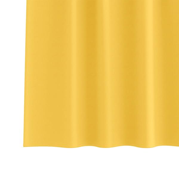 Vorhänge mit Vorhängen 2 pcs Senfgelb 245 x 140 cm Polyester