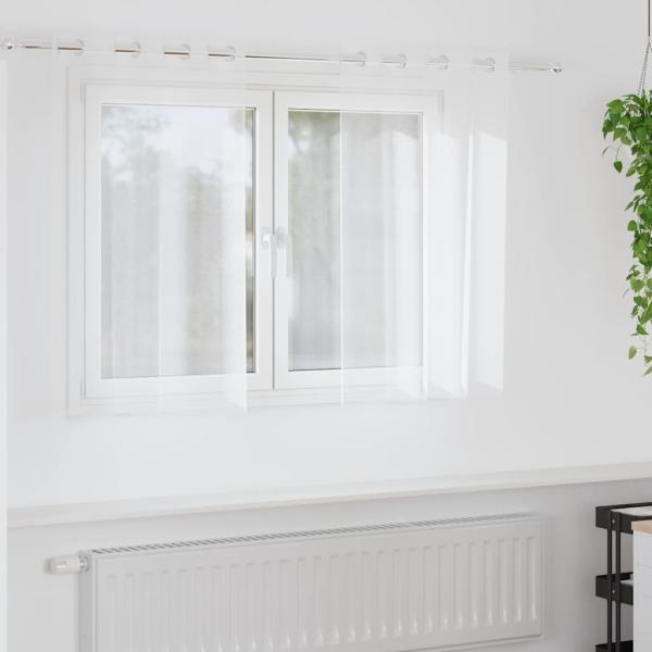 ARDEBO.de - Vorhänge mit Vorhängen 2 pcs Weiß 140 x 140 cm Polyester