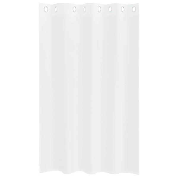 Vorhänge mit Vorhängen 2 pcs Weiß 140 x 175 cm Polyester
