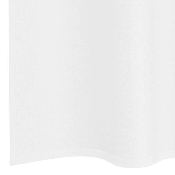 Vorhänge mit Vorhängen 2 pcs Weiß 140 x 260 cm Polyester