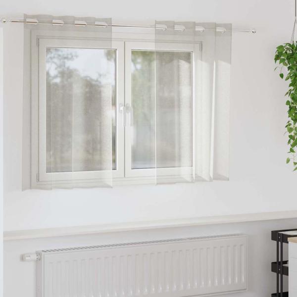 ARDEBO.de - Vorhänge mit Vorhängen 2 pcs Cremefarben 140 x 140 cm Polyester