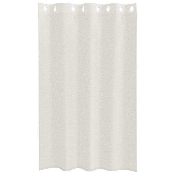 Vorhänge mit Vorhängen 2 pcs Cremefarben 140 x 175 cm Polyester