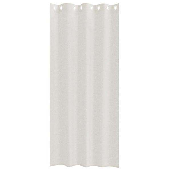 Vorhänge mit Vorhängen 2 pcs Cremefarben 140 x 260 cm Polyester