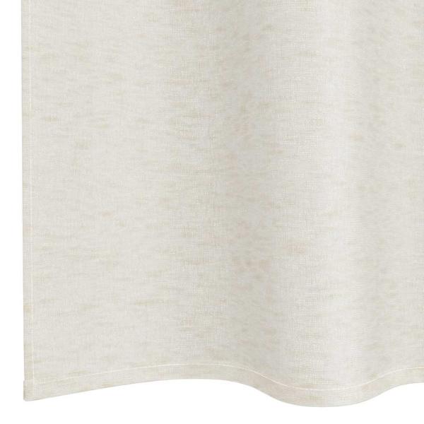 Voile-Vorhang 2 Stk. Creme 260 x 140 cm Polyester